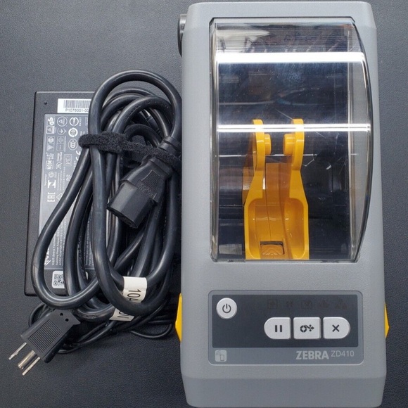 ZD410 Gray and Yellow Label Printer